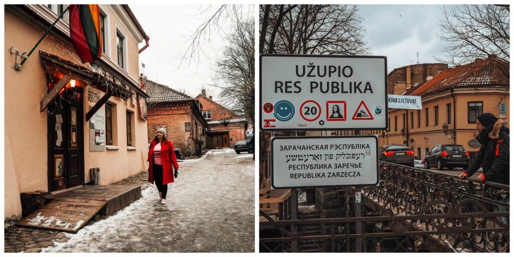 The city of Užupis in Vilnius