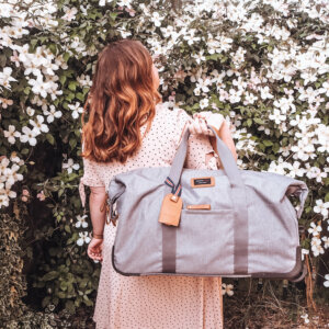 The best luggage for travelling. The Storksak cabin carry on luggage with packing blocks.