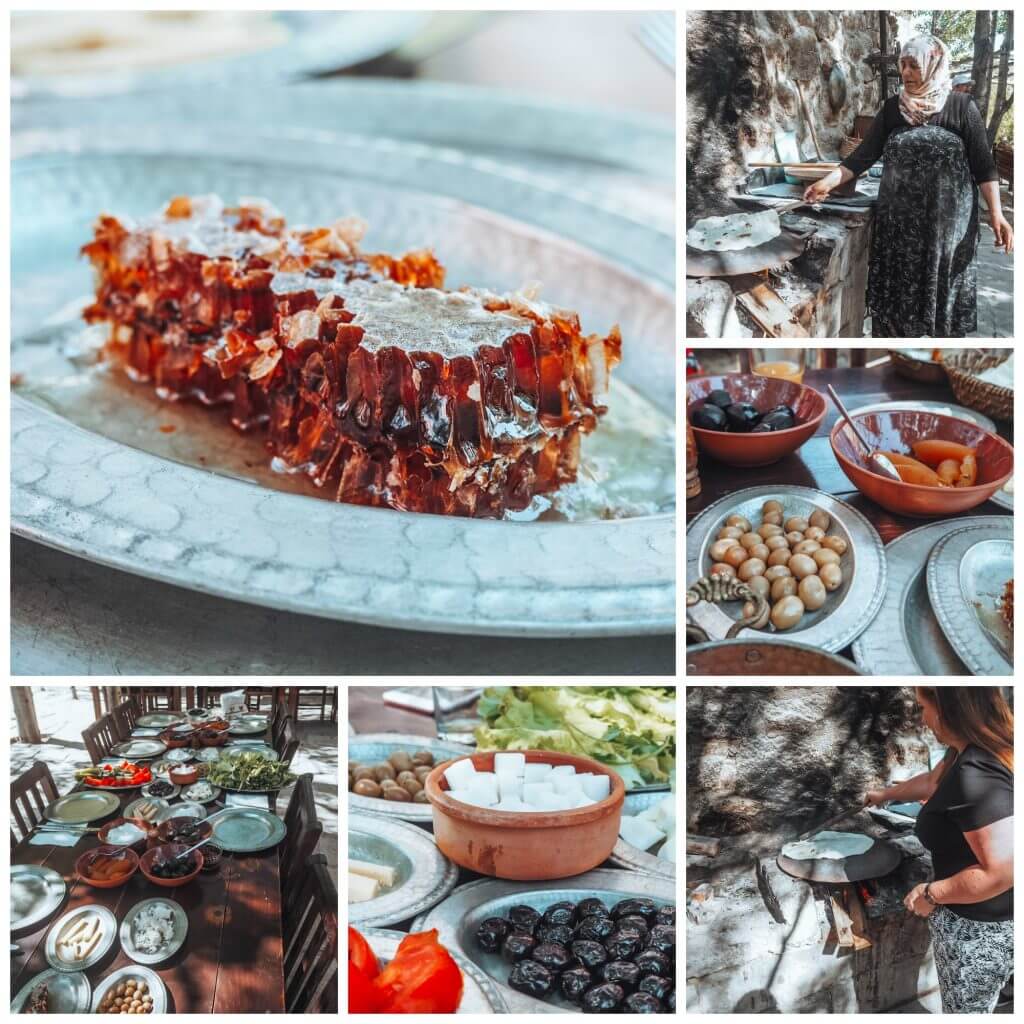 Organic breakfast at Goreme Cappadocia, the ultimate bucket list place.
