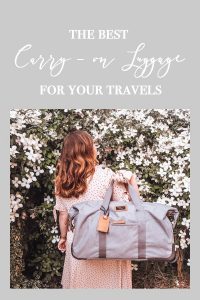 The best carry on luggage for your travels and packing cubes. www.ouruniquestays.com