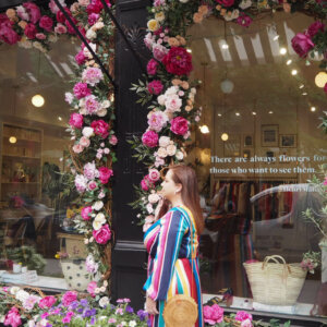 The most instagrammable places in New York. The gorgeous floral display at Sezane L'Appartement 254 Elizabeth Street, New York