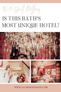 No.15 Great Pulteney: is this Bath's most unique hotel? There are so many beautiful places to stay in the city of Bath but No.15 Great Pulteney is in a class of its own. Not only is it a luxury boutique hotel in the heart of the city, but it is one of the most unique hotels I've stayed in. Read more on www.ouruniquestays.com.