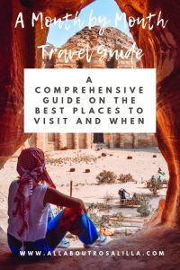 A comprehensive month by month travel guide on the best places to visit based on calendar month. Read more on www.ouruniquestays.com #travel #monthbymonthtravelguide #whentovisit #travelguide #wheretovisit