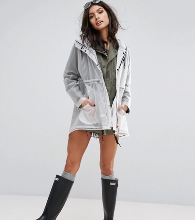 Hunter womens festival original raincoat