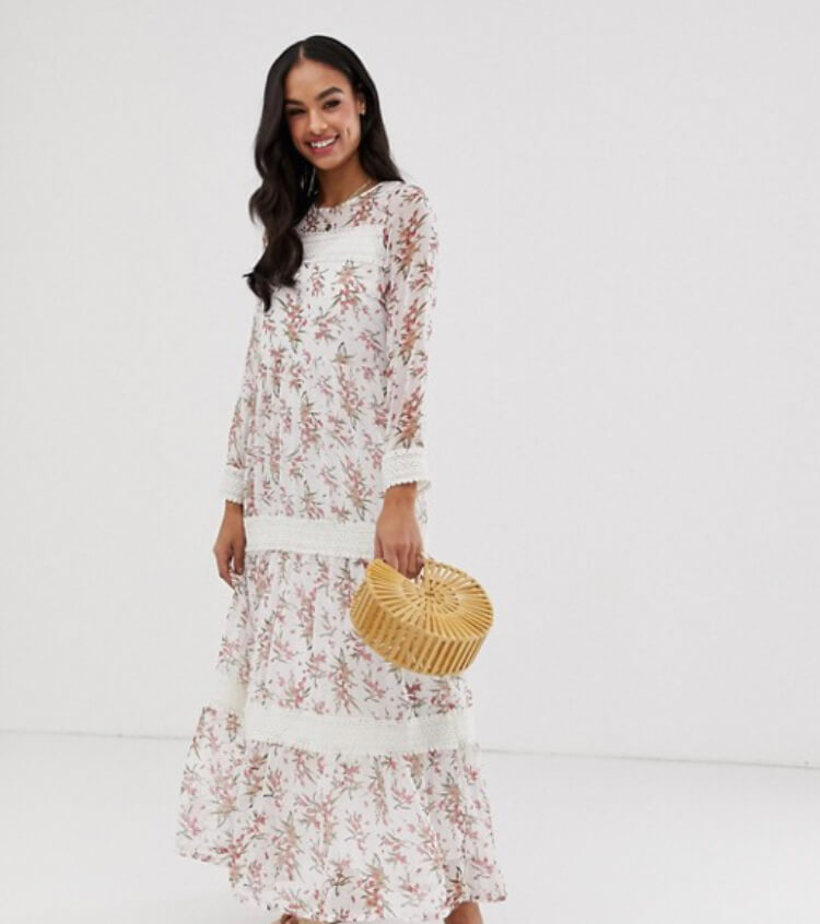 3. Y.A.S festival floral sheer maxi dress with crochet detail. The perfect festival look. Read more on www.ouruniquestays.com