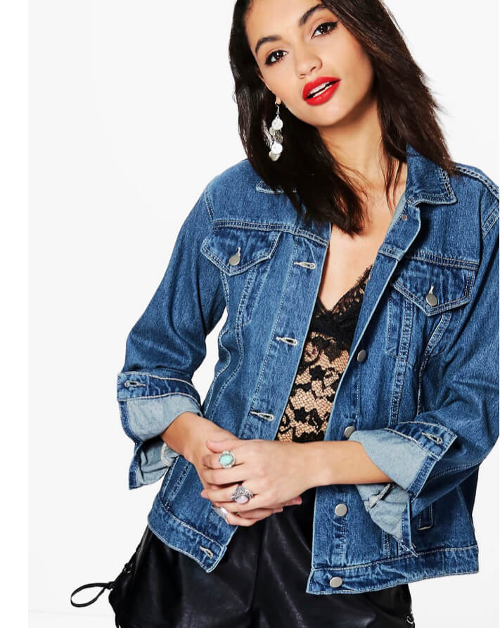 Boohoo Embellished Denim Festival Jacket