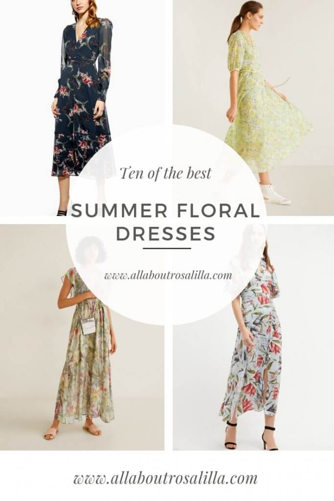 Get Summer ready with my top 10 floral dresses from the highstreet. Read more on www.ouruniquestays.com #summerdress #summerfashion #summerstyle #floraldresses #floraldress #weddingguestdress #styletips