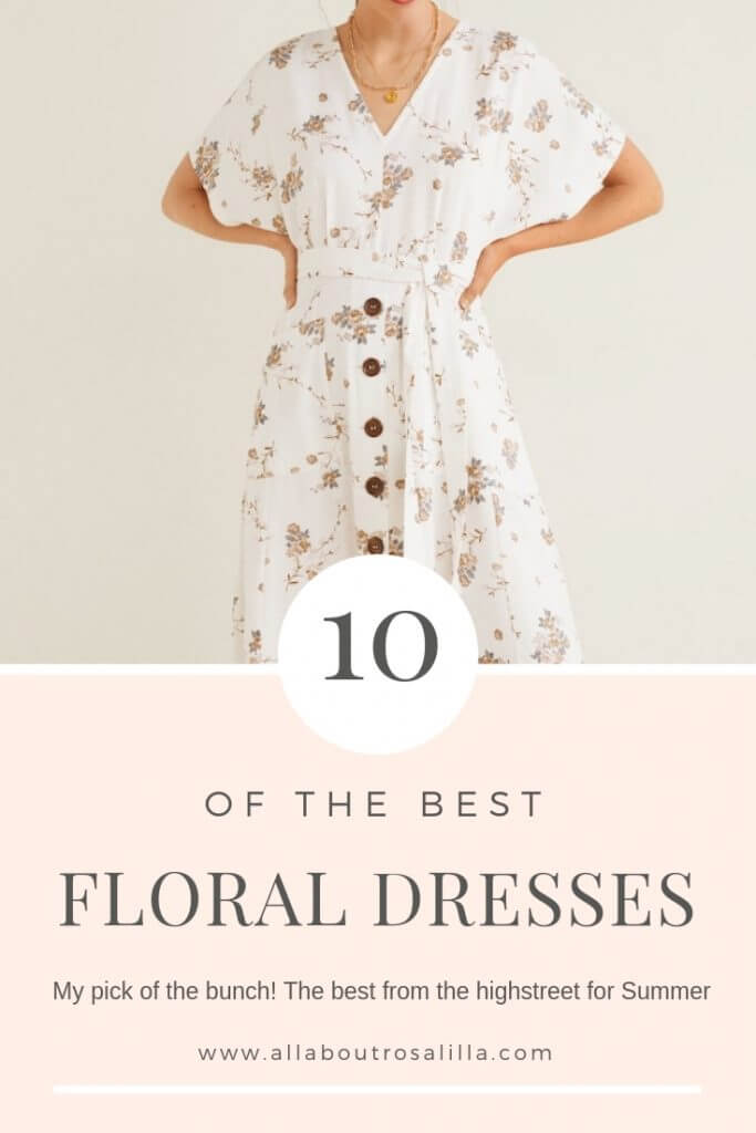 Get Summer ready with my top 10 floral dresses from the highstreet. Read more on www.ouruniquestays.com #summerdress #summerfashion #summerstyle #floraldresses #floraldress #weddingguestdress #styletips