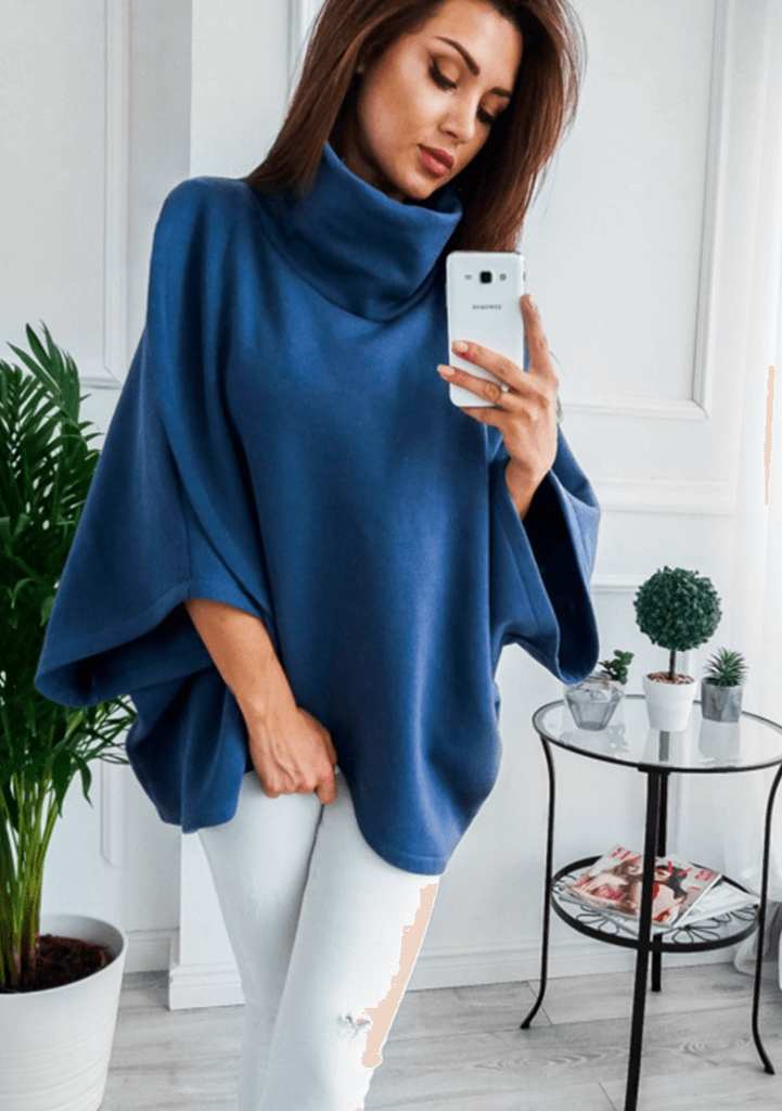 Elegant Loose Turtleneck Sweater