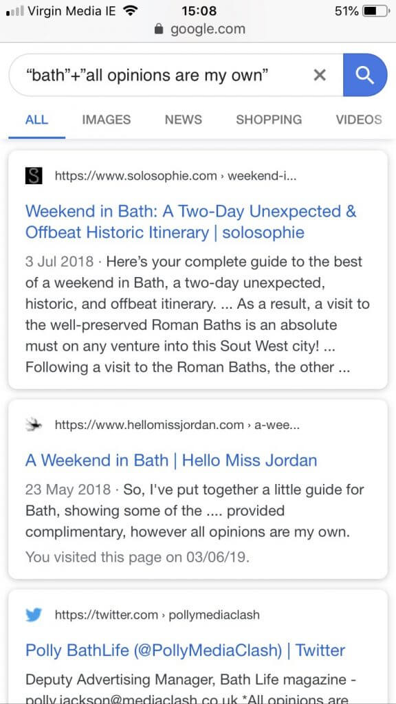 How to find hotels to collaborate with on Google search.