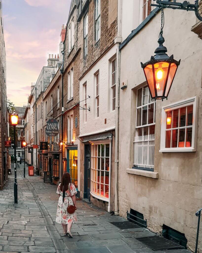 Exploring the pretty streets of Bath. Stay at the Abbey Hotel Bath. Read more on www.ouruniquestays.com