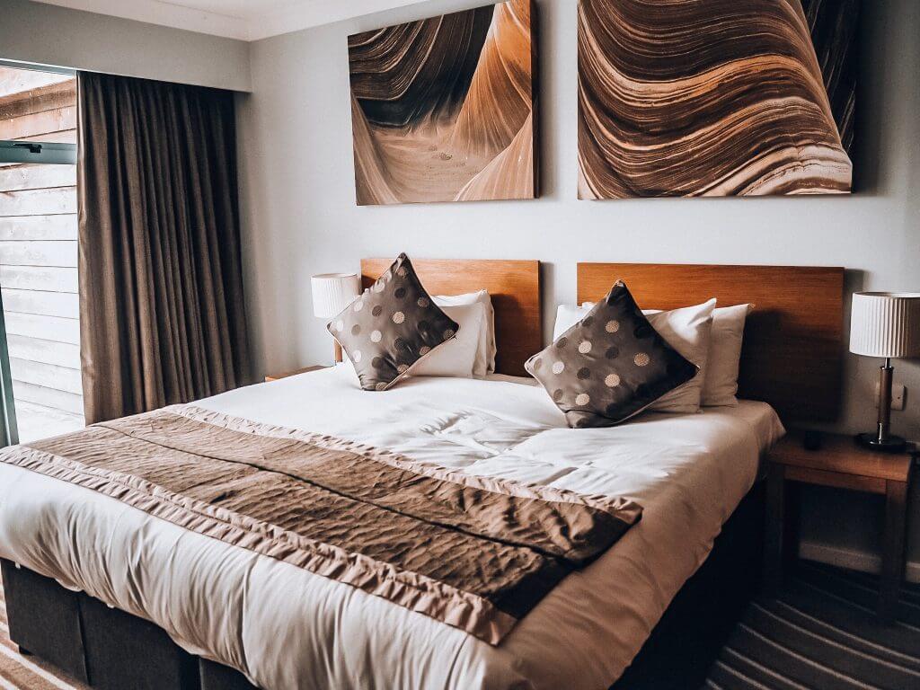 Bedrooms at De Vere Cotswolds Water Park. Read my full review on www.ouruniquestays.com