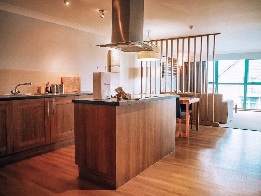 Large apartments at De Vere Cotswolds Water Park. Read my full review on www.ouruniquestays.com