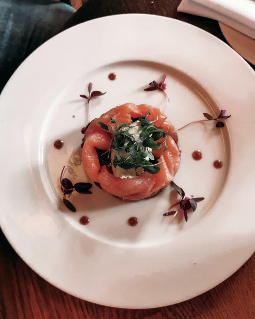 Delicious food at Koffmann & White's at Abbey Hotel Bath. Read more on www.ouruniquestays.com