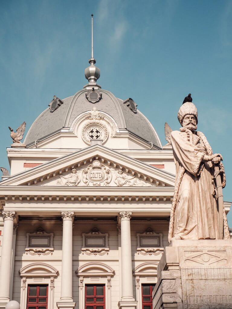 Beautiful French architecture in Bucharest.