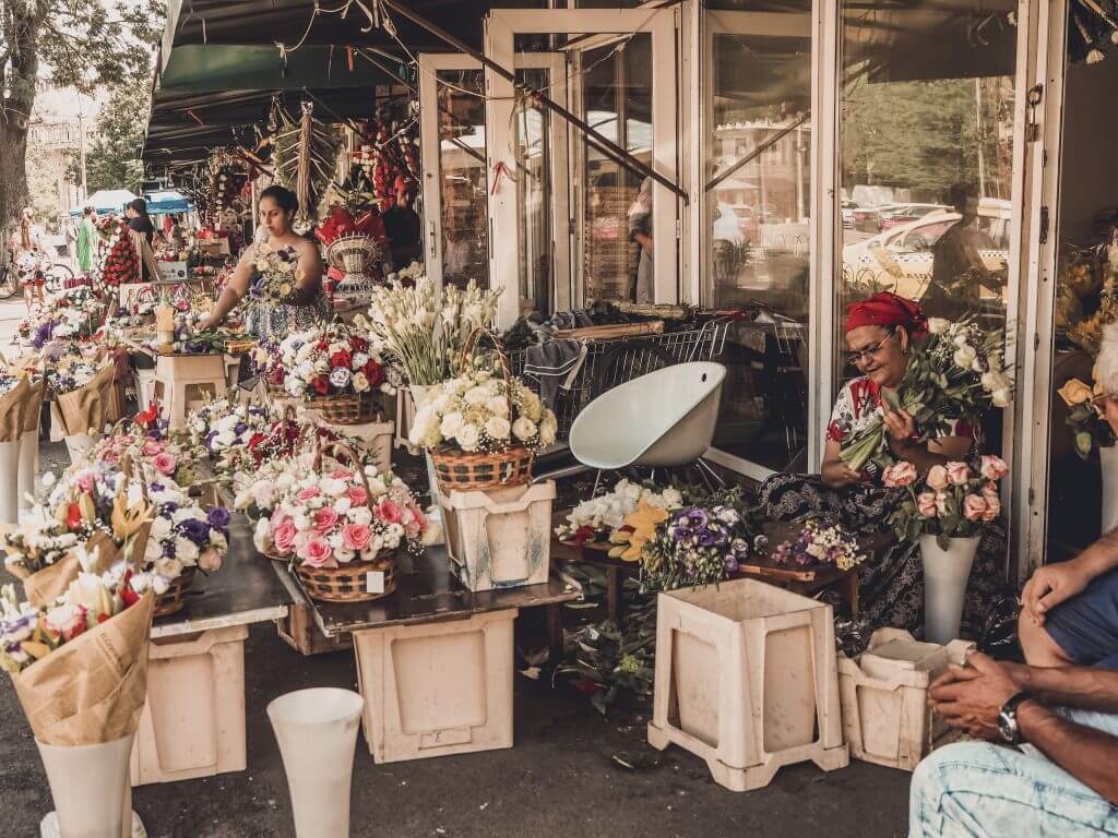 Visiting the Roma flower markets in Bucharest Romania