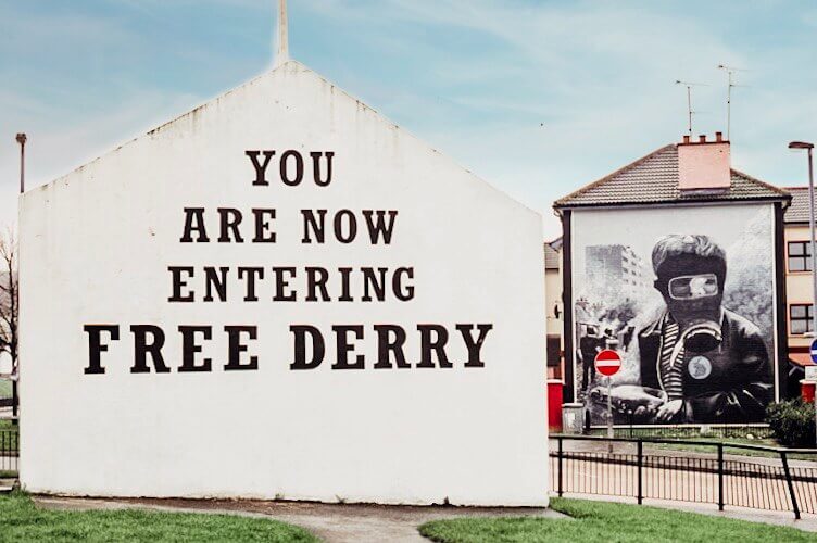 You are now entering Free Derry Sign.