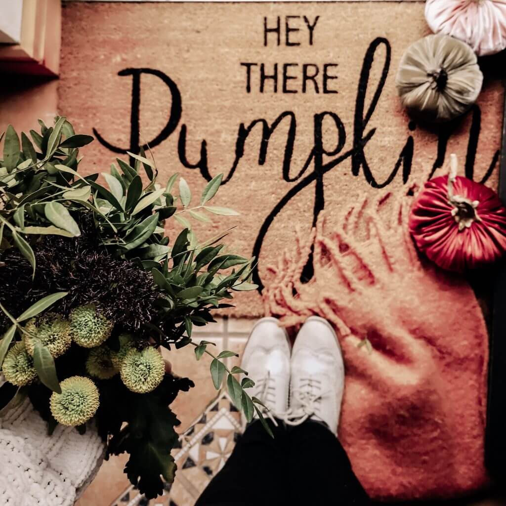 Hey there Pumpkin Doormat