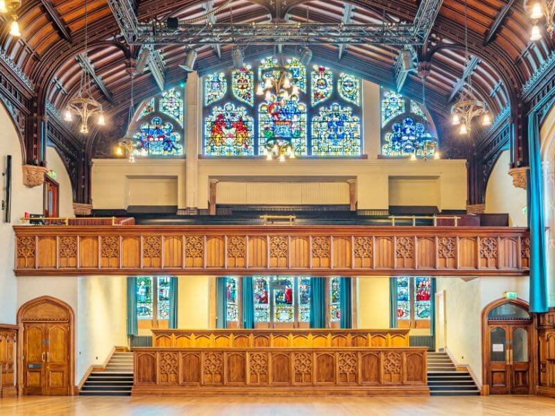 Interior of Derry's Guildhall