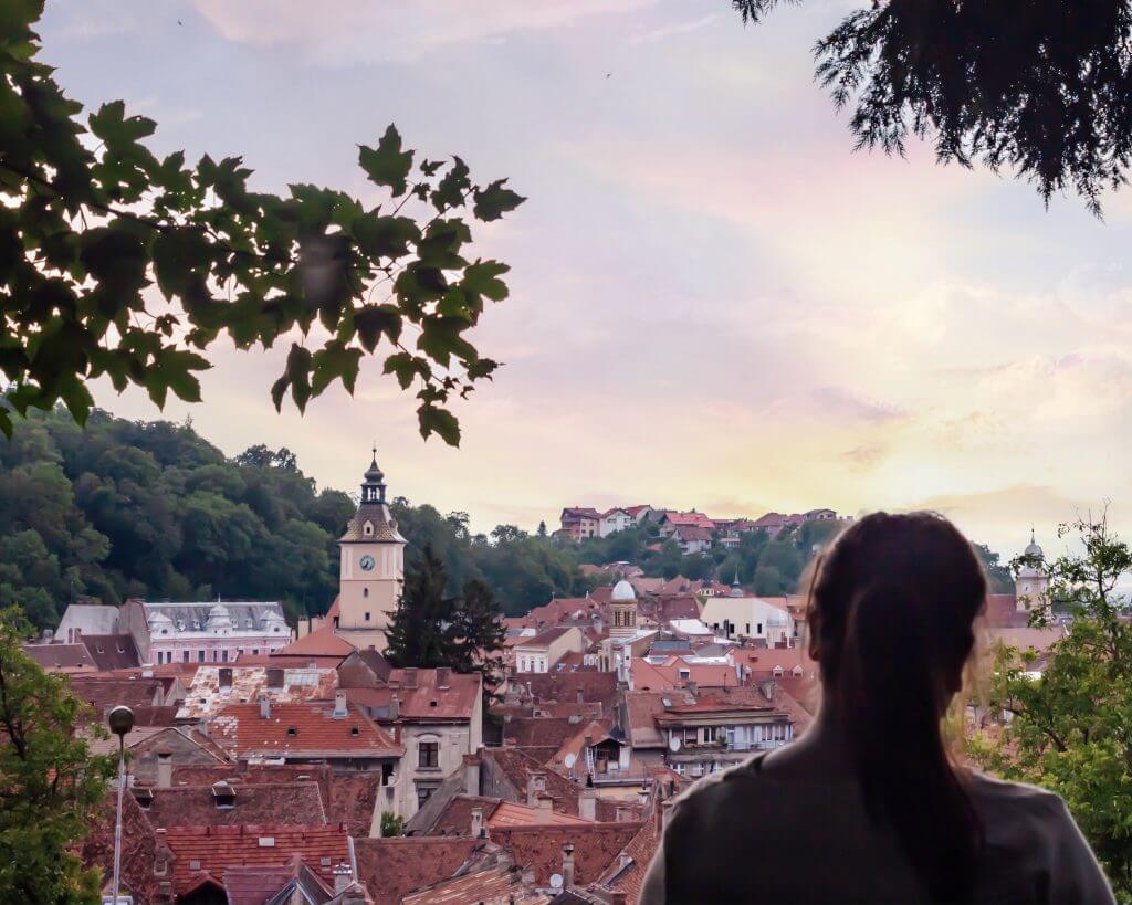 Exploring Brasov in Transylvania Romania.