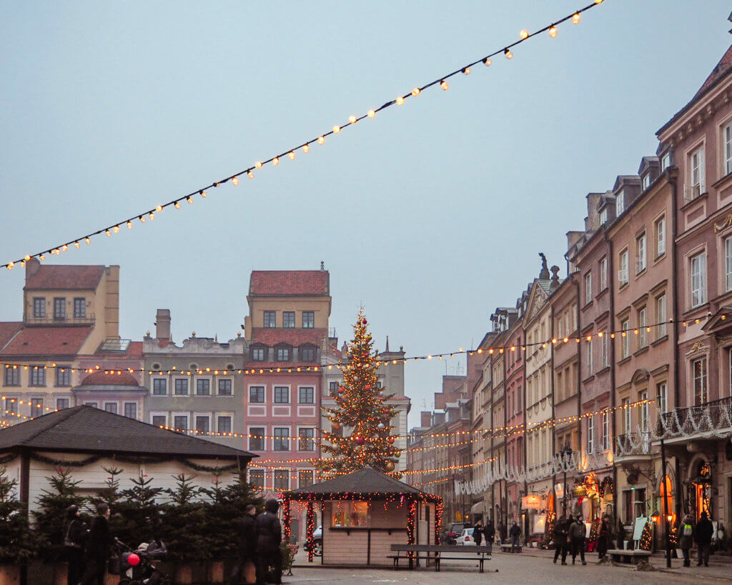Warsaw Old Town at Christmas