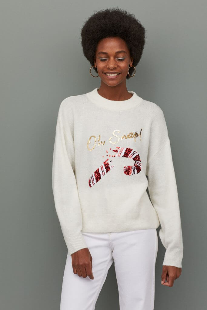 H&M Sequin-motif jumper €19.99