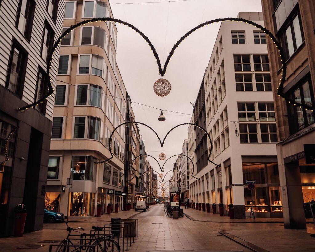 Christmas decorations in Neuerwall Hamburg