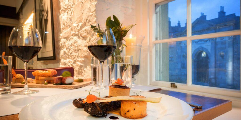 Anocht Restaurant in Kilkenny with views of Kilkenny castle