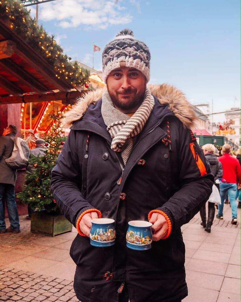 Gluhwein at the Hamburg Christmas Markets