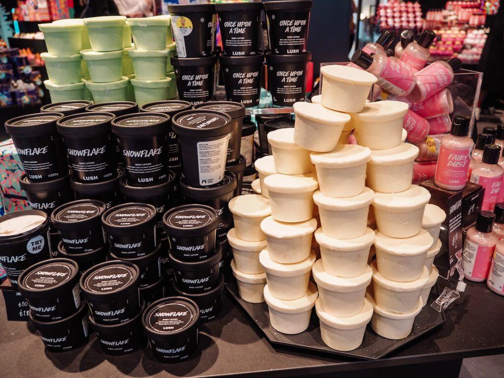 Christmas product range at Lush