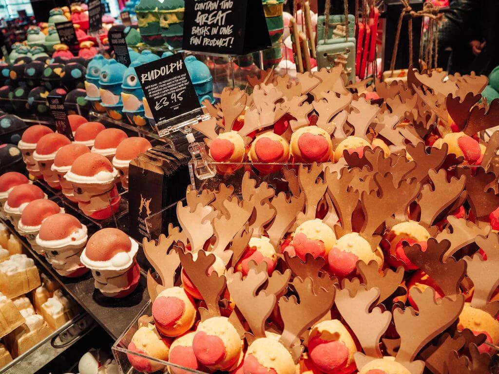Christmas product range at Lush