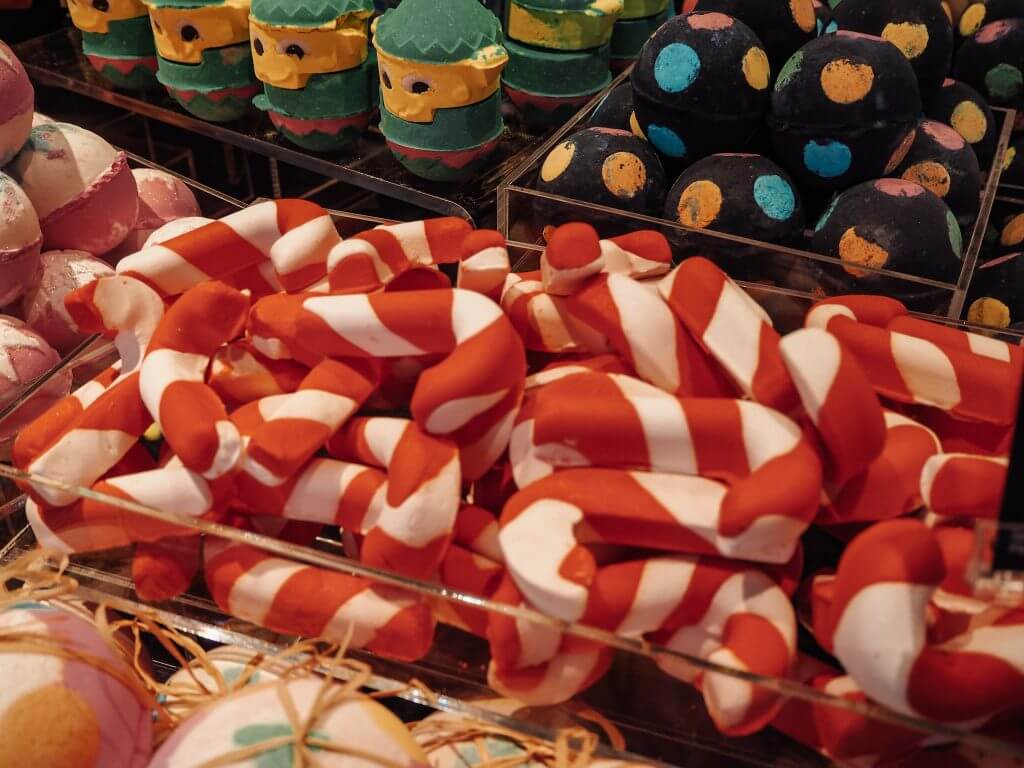 Christmas product range at Lush
