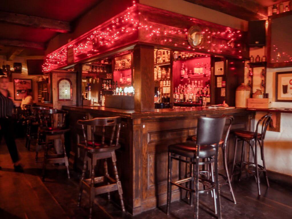 Cosy corner of a pub in Ireland