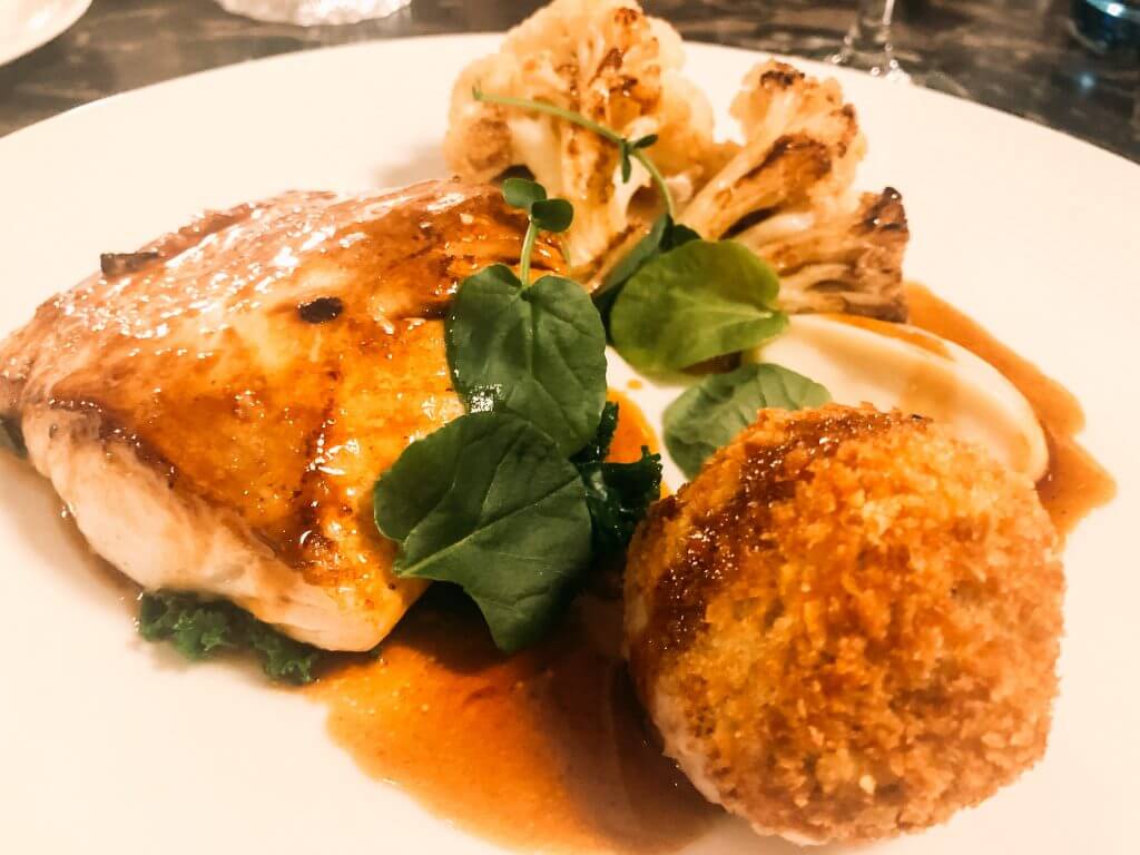 Food at the Grand Central Hotel Belfast