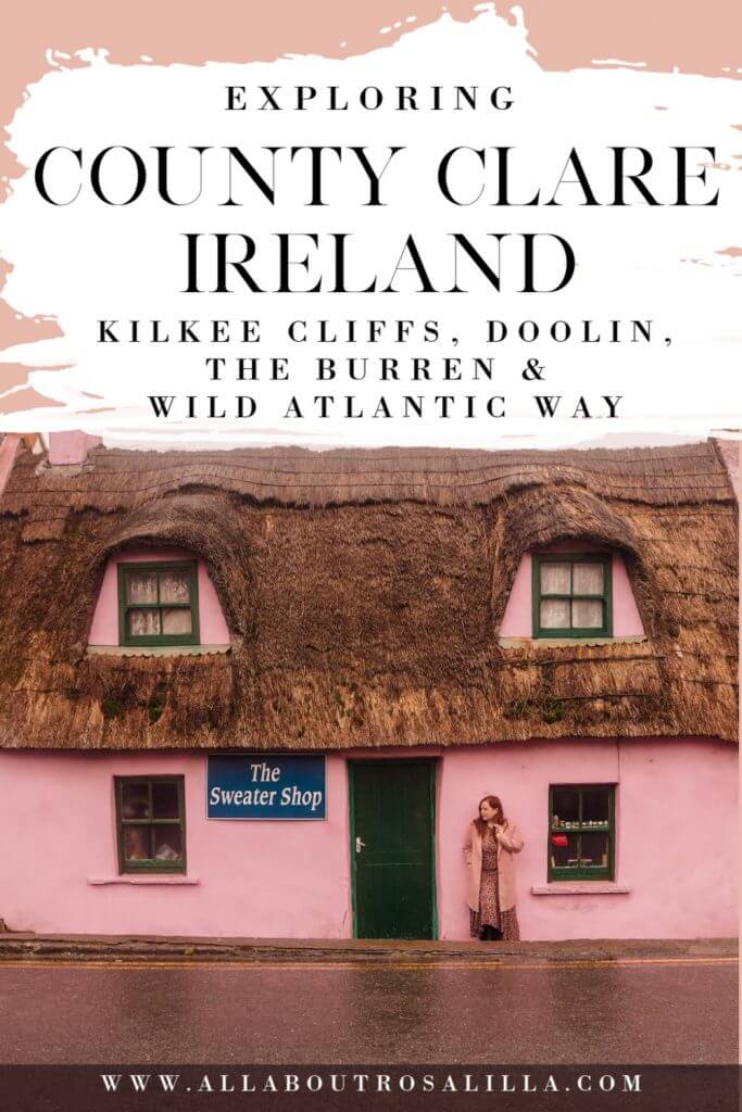 Pink Thatch cottage with text overlay