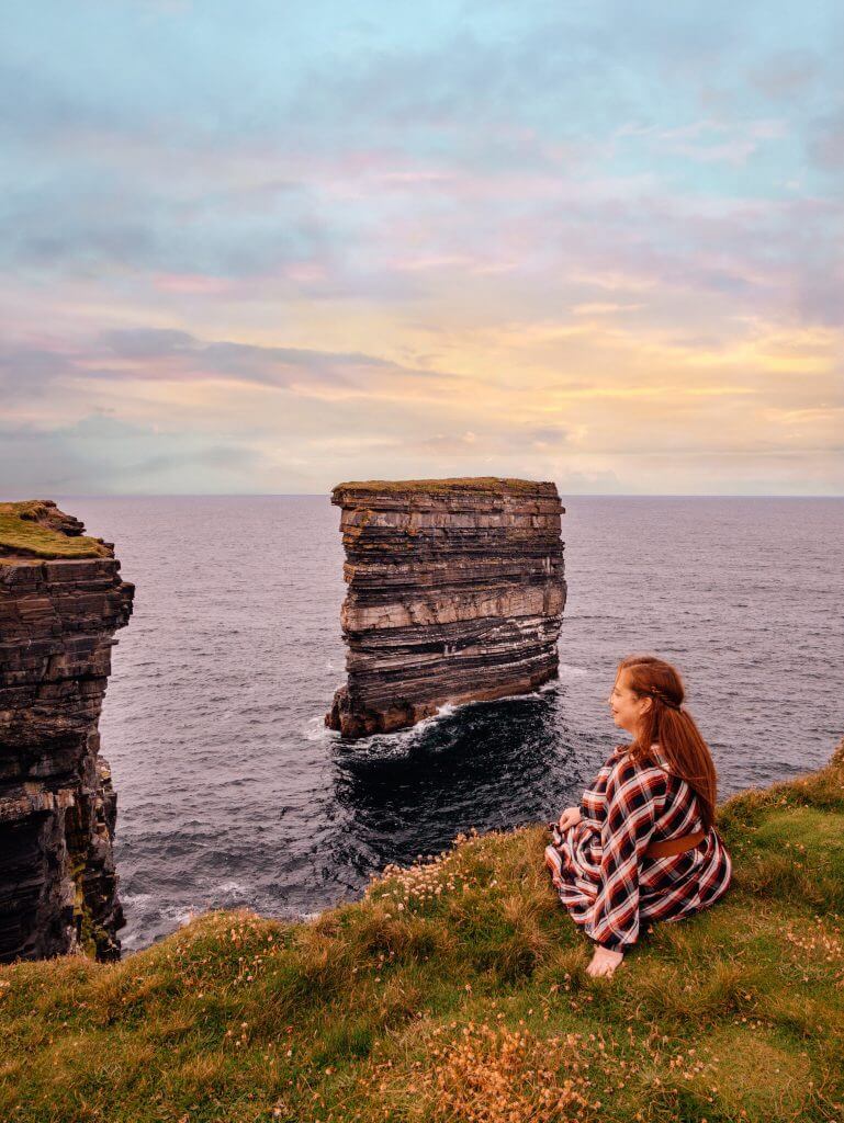 Dramatic coastal views on the wild atlantic way in Ireland