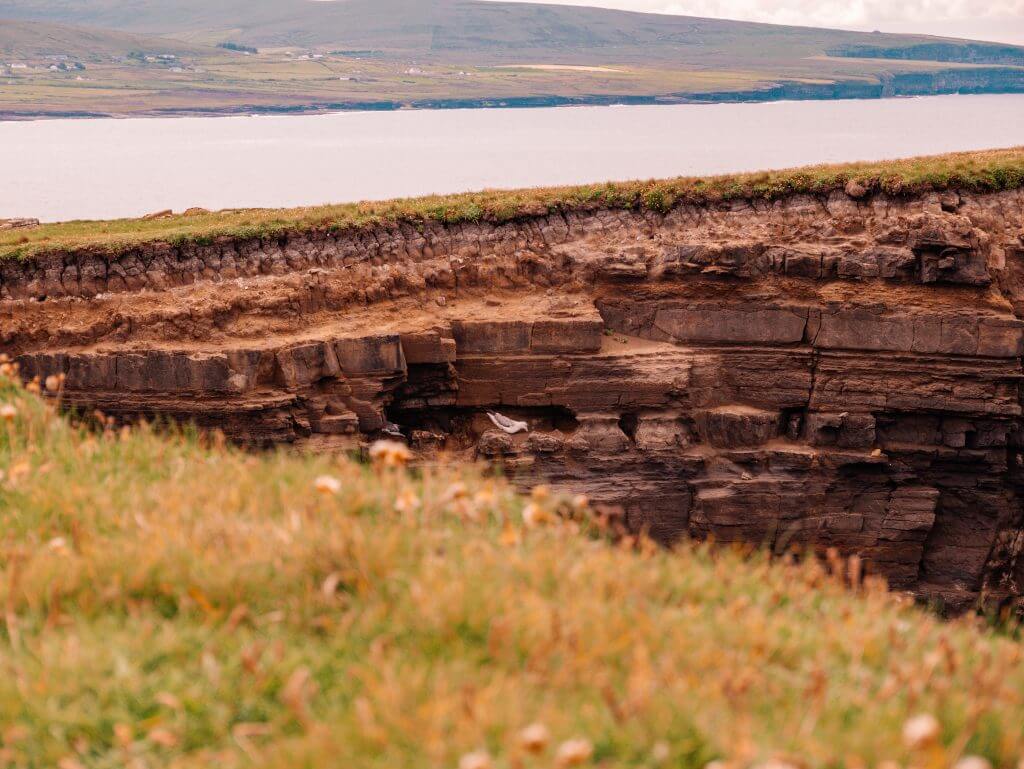 Birds nesting in the cliffs at Downpatrick Head Mayo