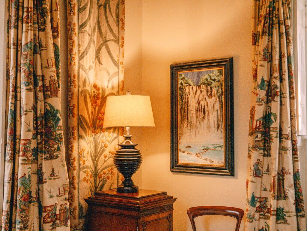 Antique furnishings at Loughcrew Lodge Ireland