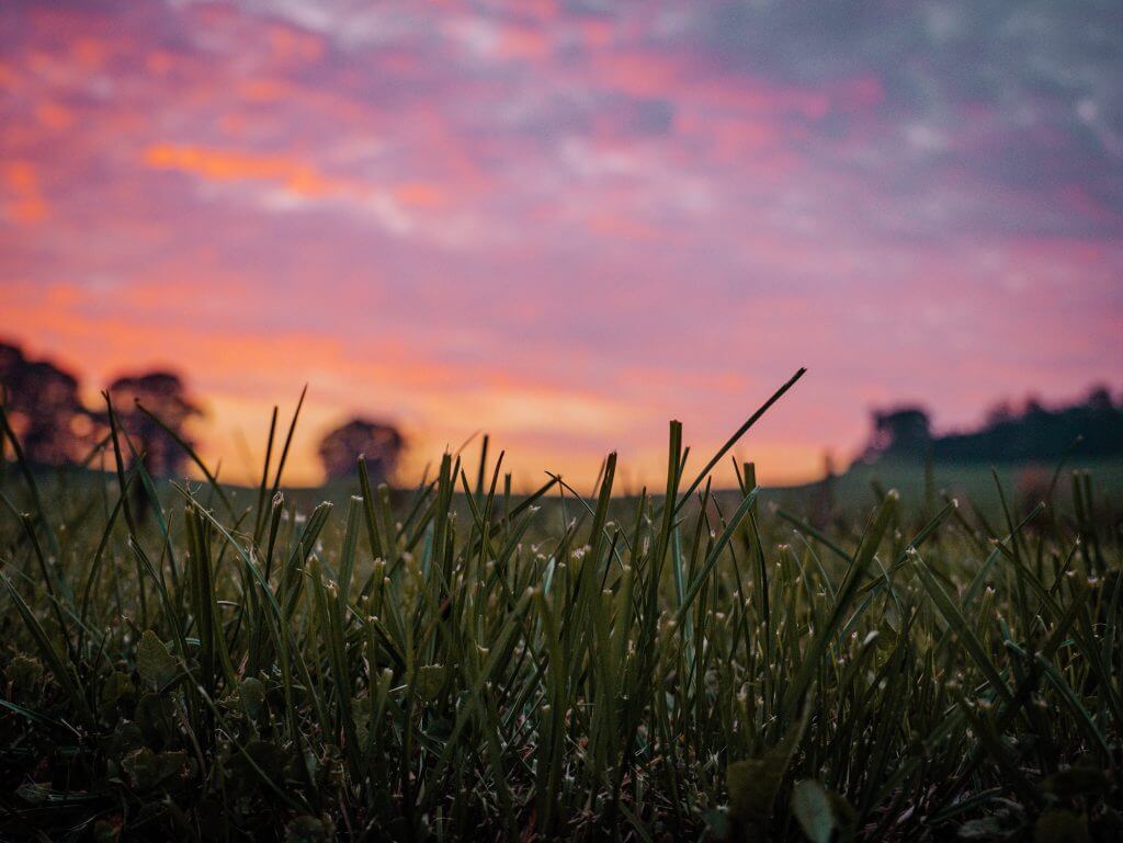 Sunset at Loughcrew Lodge in County Meath Ireland, a unique holiday home in Ireland