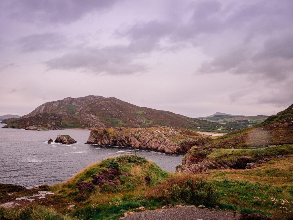 Dramatic views of the Donegal Coastline on the Inishowen peninsula on the Wild Atlantic Way
