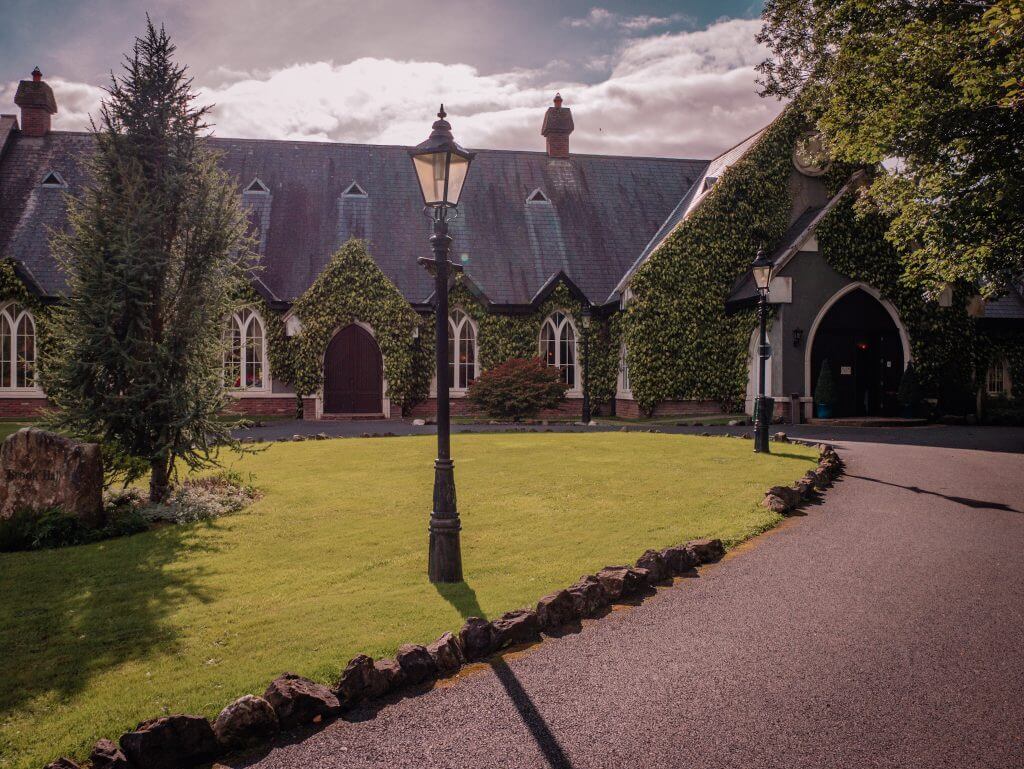 Reception hall at Brooklodge Hotel in Wicklow Ireland