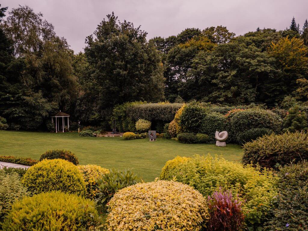 Beautiful gardens in bloom at Shekina Sculpture Gardens