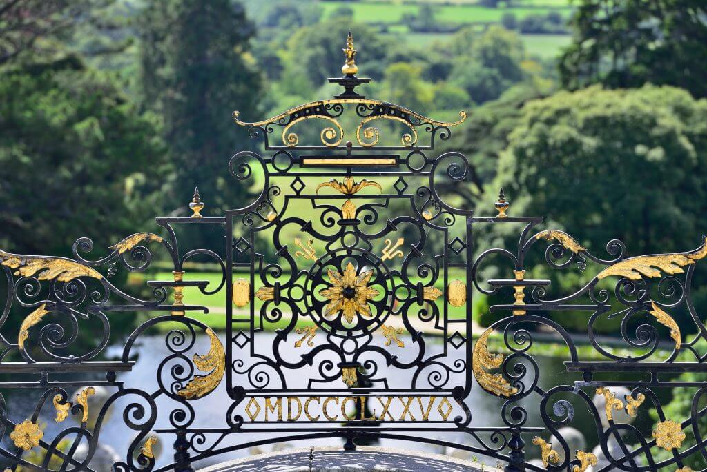 Gates at Powerscourt Estate in Wicklow Ireland