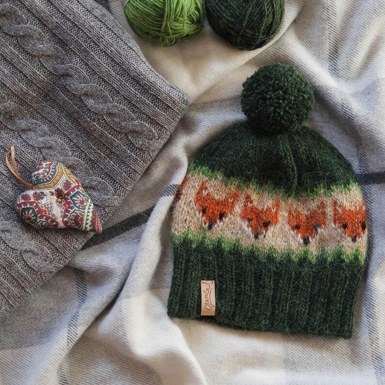 Knitted Fox Hat