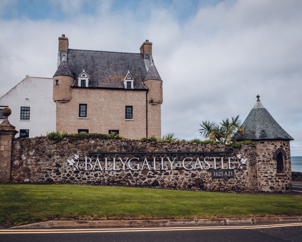 Exterior of Ballygally Castle Hotel in Northern Ireland