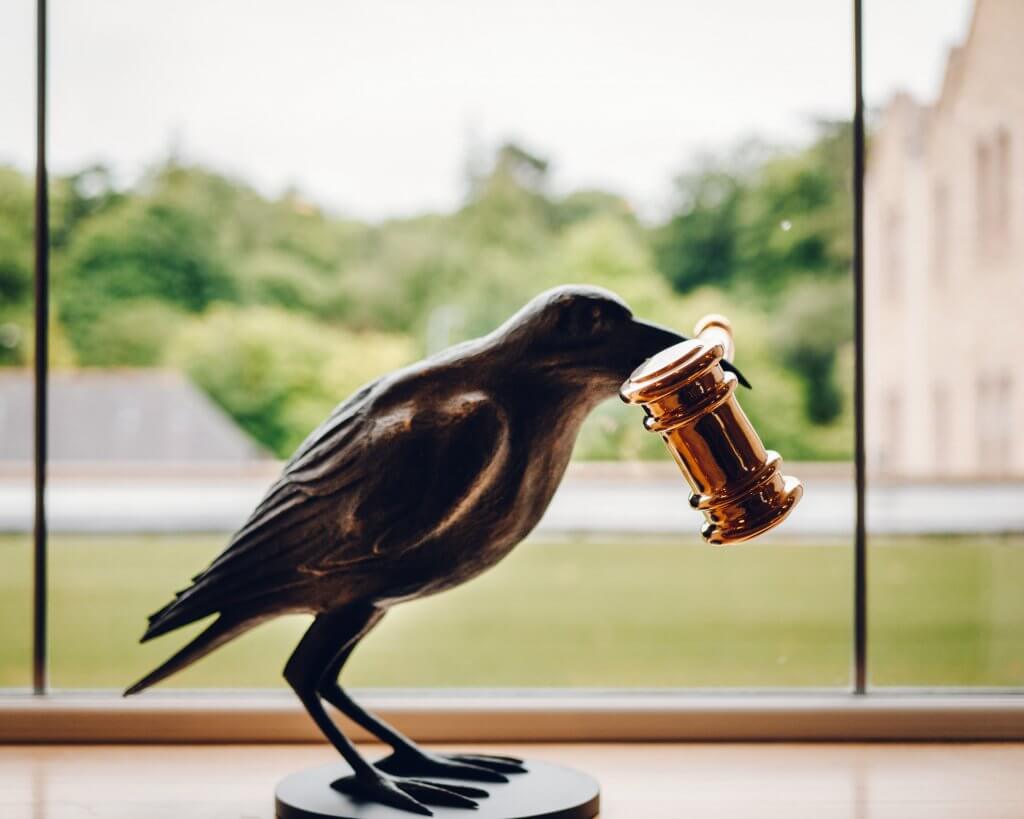 Ian Pollack sculpture at ann international art fair at Culloden Estate Belfast