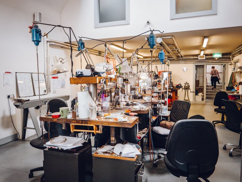 Showroom of Steensons jewellers Glenarm