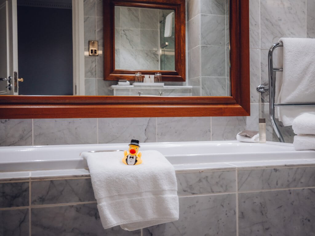 Bathroom of a suite in the Culloden Estate and spa