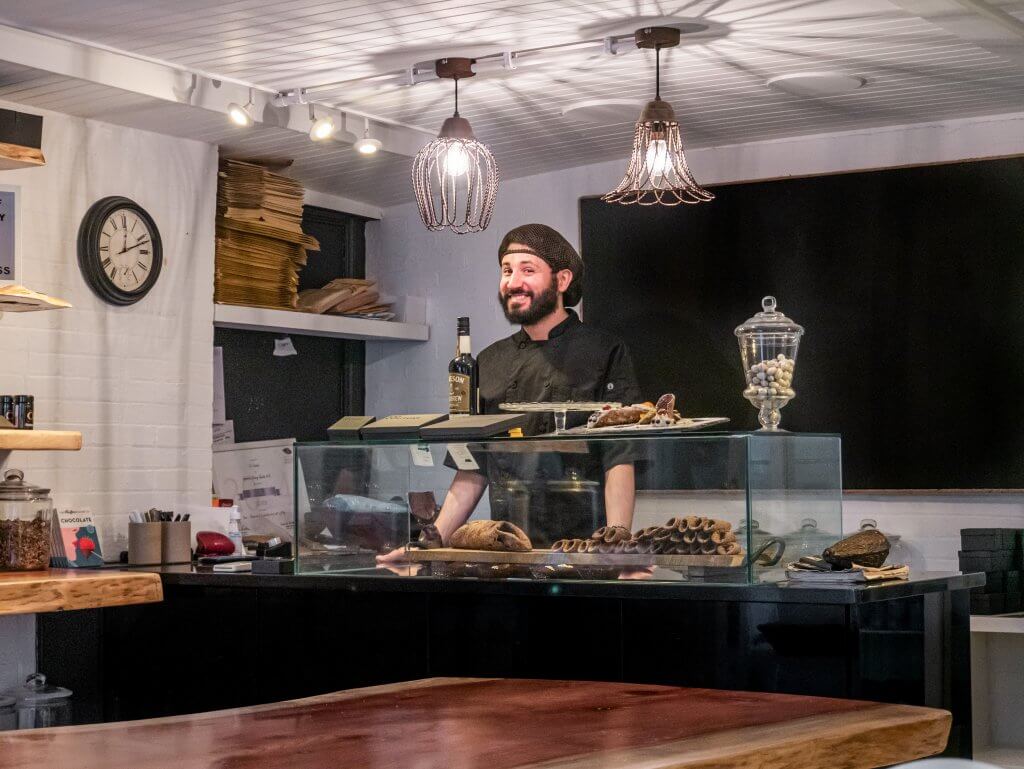 Giuseppe Pupino Chef of Co Cuture chocolate shop in Belfast city