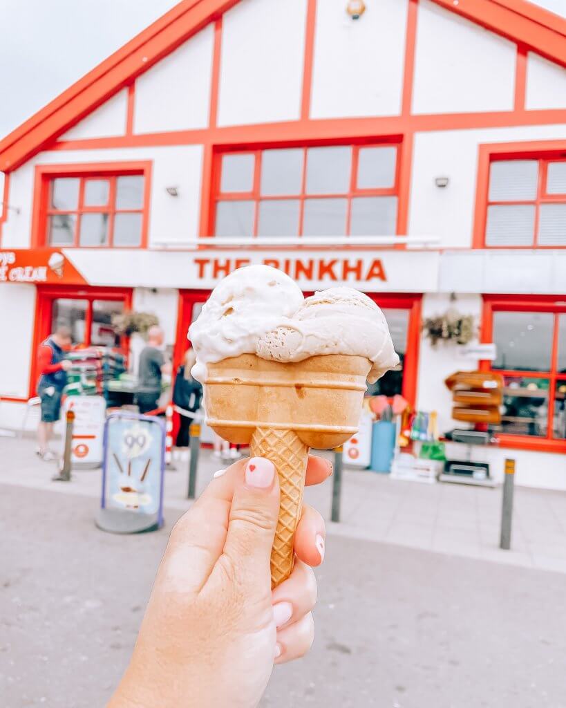 The best ice cream in county antrim in the Rinkha toy shop